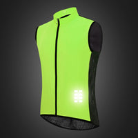 WOSAWE Windproof Cycling Jackets Hooded Men Riding Waterproof Cycle Clothing Bike Long Sleeve Jerseys Reflective Vest Wind Coat