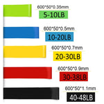 5 Colors Fitness Resistance Bands Rubber Band Workout Fitness Equipment Training Fitness Gum Exercise Gym Equipment Elastic Band