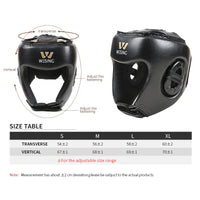 Wesing Boxing Sanda Training Head Guard Boxing Muay Headgear Thai Kickboxing Head Protector