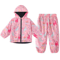 LZH Children Clothing Autumn Winter Boys Clothes Waterproof Raincoat Jacket+Pants Outfits Kids Sport Suit For Boys Clothing Sets