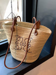 Bag Women's Thai Seaside French Crossbody Straw Bag