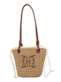 Bag Women's Thai Seaside French Crossbody Straw Bag