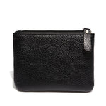 Women's Soft Leather Ultrathin and Simple Key Zipper Coin Purse