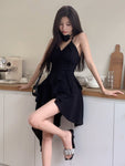 Girlsat18 Black Sexy Sling Dress