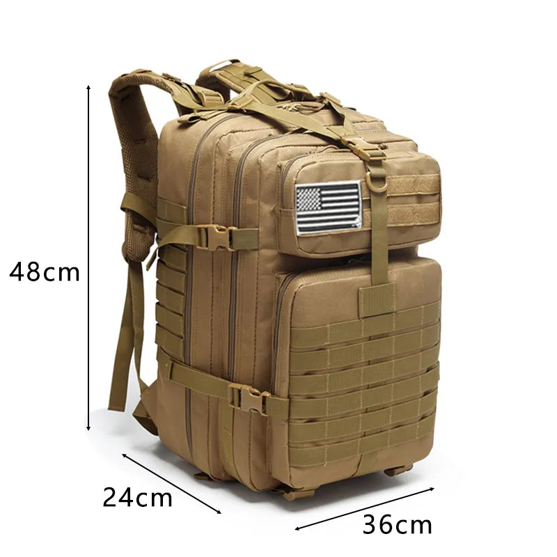 Military Tactical Backpack Men 50L /25L Waterproof Large Capacity Bags Assault Pack For Camping Hunting Trekking Men Rucksacks