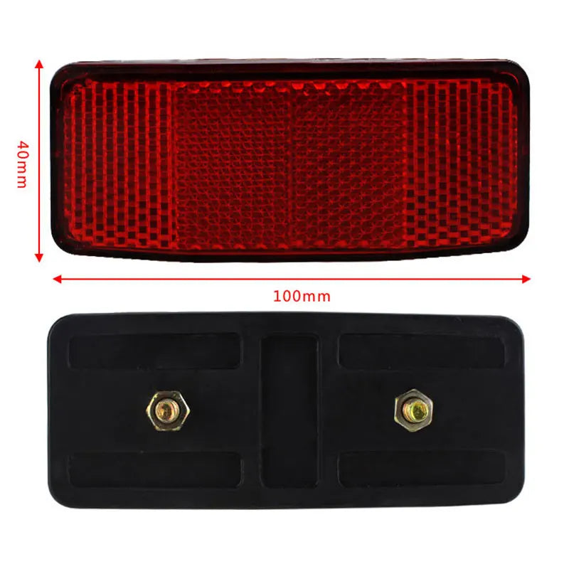 1/2Pcs Bicycle Rear Warning Reflector Mountain Bike Taillight Outdoor Cycling Safty Warning Reflector Bike Riding Accessories