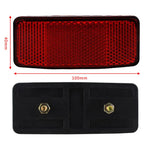 1/2Pcs Bicycle Rear Warning Reflector Mountain Bike Taillight Outdoor Cycling Safty Warning Reflector Bike Riding Accessories