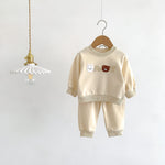 Autumn Baby Boy Girl Tricot Babies Clothes Wholesale Sweatshirt Cotton Long Sleeve Suit Kids Baby Outfit Set New Born Item Stuff