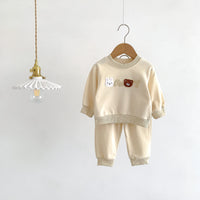 Autumn Baby Boy Girl Tricot Babies Clothes Wholesale Sweatshirt Cotton Long Sleeve Suit Kids Baby Outfit Set New Born Item Stuff