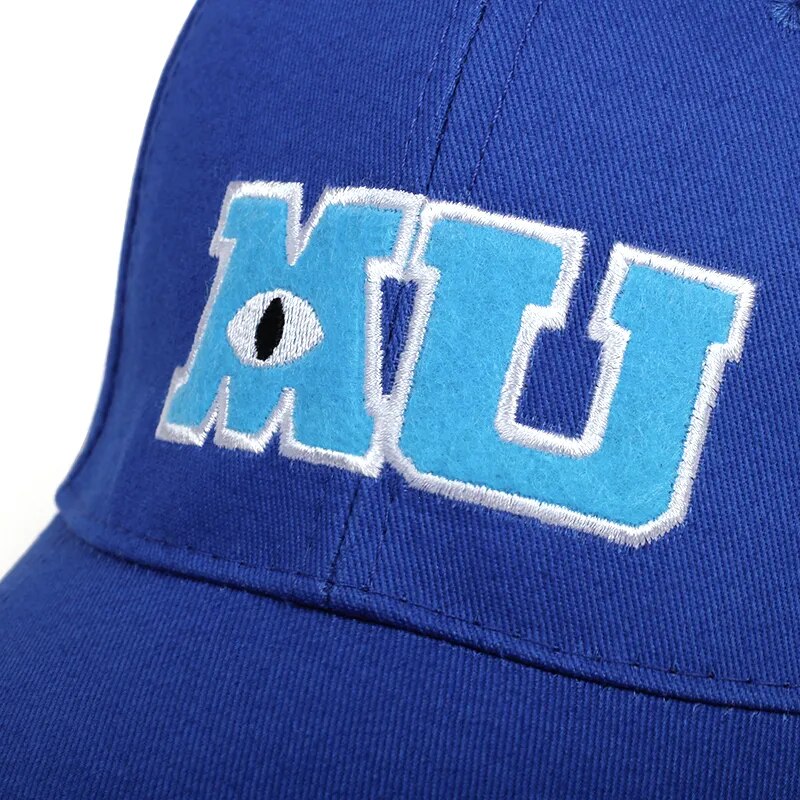 Comic Baseball Cap Men Adult Unisex Cotton MU Embroidery Big Eye Cap Monster University Women Sun Hats Trucker Hat Bonnet Gorras