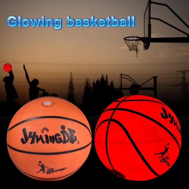 Led Light Up Basketball Reflective Glowing Basket Ball Flash Basketball Luminous Basket Ball For Night Games Perfect Gifts Toys