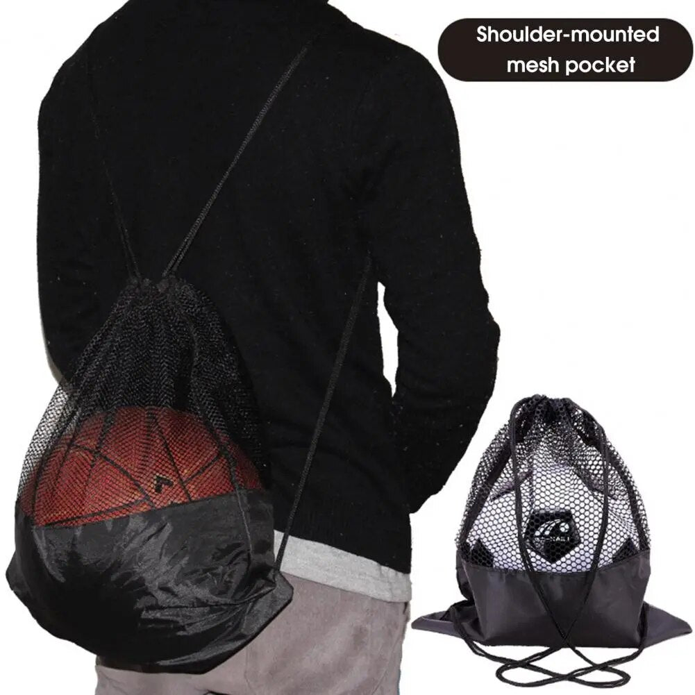 Basketball Cover Mesh Bag Football Soccer Storage Backpack Outdoor Volleyball Ball Storage Bags Bundle Rope Sport Backpackf