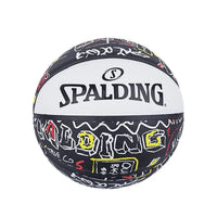 Original Spalding Basketball No.4 rubber graffiti outdoor flower ball Cool street blue ball 84-441y