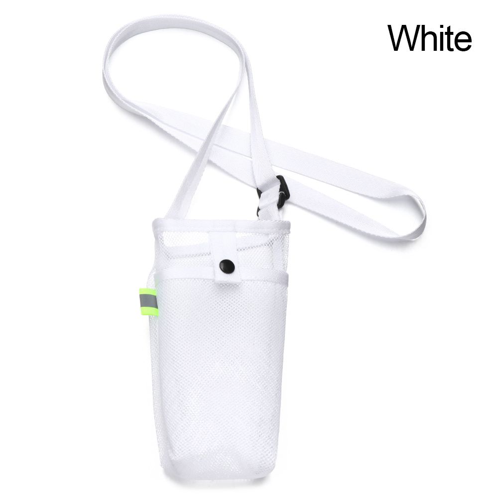 Portable Sport Water Bottle Cover Mesh Cup Sleeve Pouch With Strap Mobile Phone Bag Visible Bag Outdoor Camping Accessories