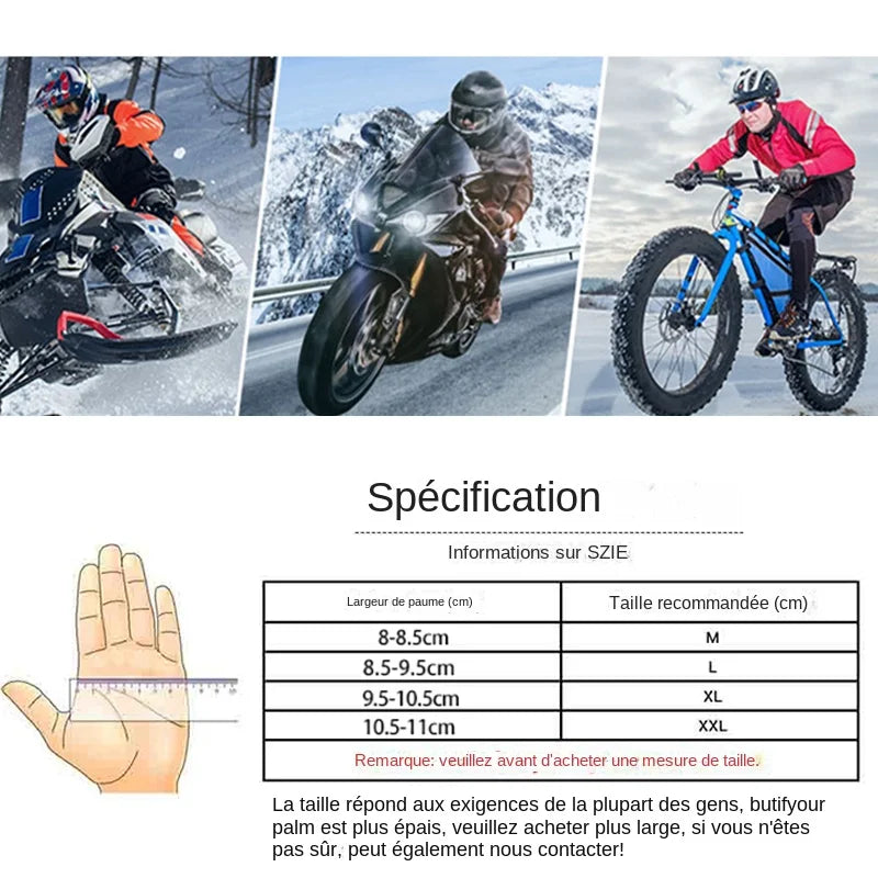 Motorcycle Gloves Windproof Waterproof Guantes Moto Men Motorbike Riding Gloves Touch Screen Moto Motocross Gloves Winter