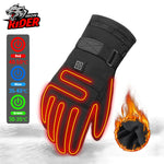 HEROBIKER כפפות אופנוע עמיד למים מחומם Guantes Moto מסך מגע מופעל על סוללה כפפות רכיבה על אופנוע מירוצי חורף ##