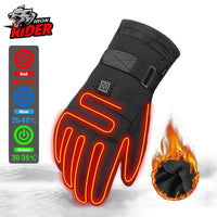 HEROBIKER כפפות אופנוע עמיד למים מחומם Guantes Moto מסך מגע מופעל על סוללה כפפות רכיבה על אופנוע מירוצי חורף ##