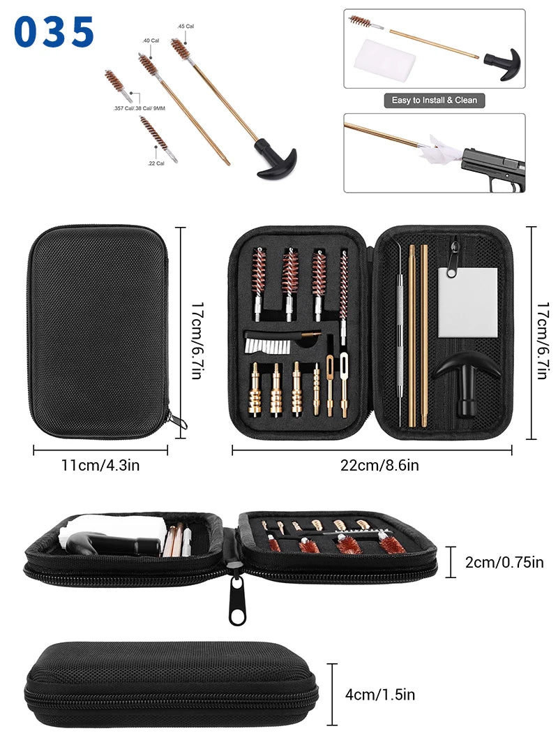 Gun Brush Set Ar15 223cal M16 Aк 74 Cleaning Weapons Brush Nylon Barrel Brush Set Gun Maintenance Tool Set Hunting Accessories