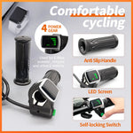 Electric Bicycle WUXING 122DX Full Twist Throttle  24V 36V 48V 60V 72V 6 Wires E-bike Accessories Throttle with Power Switch