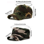 New Military Baseball Caps Camouflage Army Soldier Combat Hat Adjustable Summer Snapback Caps UV protection Sun Hats Men