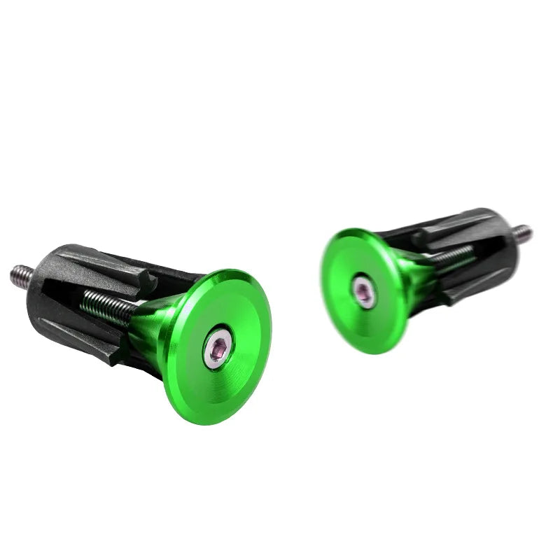 2pcs MTB Aluminum Bicycle Handlebar Plugs Anodised Coloured Road Bike Handlebar Grip End Cap Lock MTB Bike Bicycle Accessories