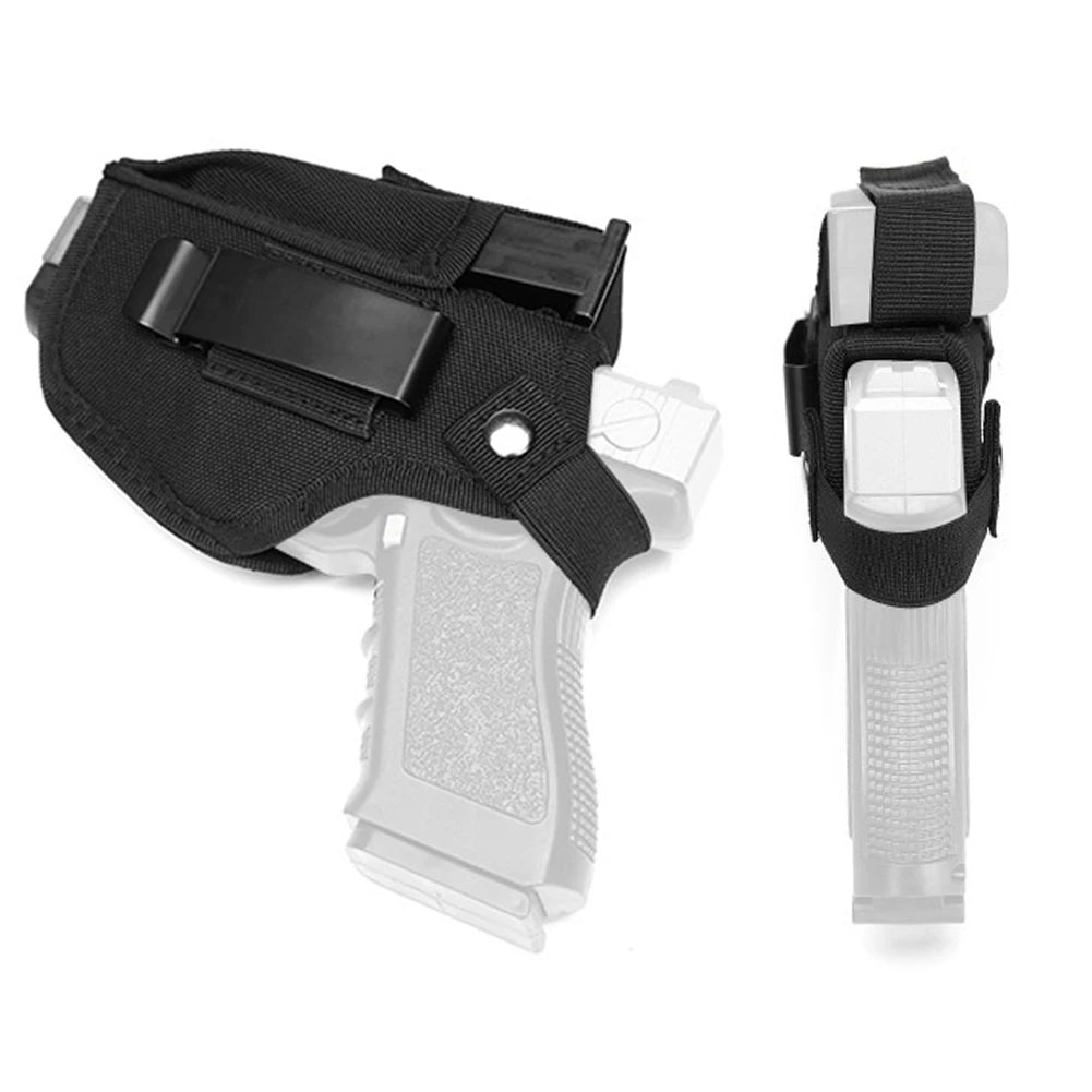 Universal Tactical Gun Holster for Glock 17 18 26 Concealed Carry Gun Pistol Bag All Size Metal Clip Pouches Glock Case Hunting