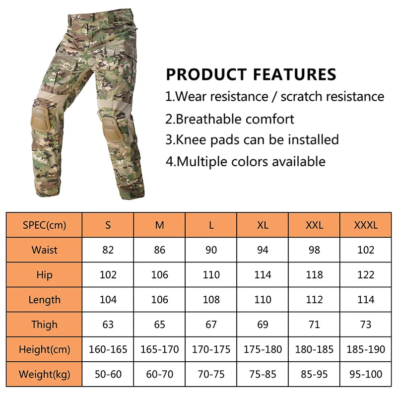 HAN WILD G3 Combat Pants Tactical Trousers Fishing Pants Swat Soldiers Airsoft MultiCam Hunting Equipment Army Camouflage