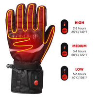 DAY WOLF Winter Motorcycle Gloves Heated Gloves Windproof Waterproof Cycling Equipment Touch Screen Heating Rechargeable 2022