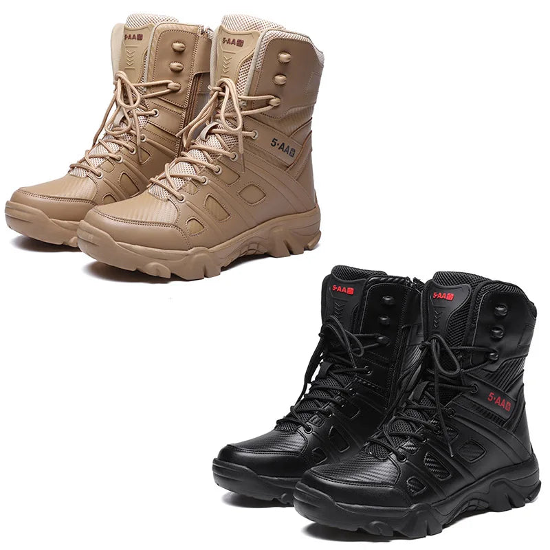 Tactical Boots Military Military Boot for Men Casual High Top Combat Boots Men Anti-Slip Army Work Safty Boots Motocycle Boots