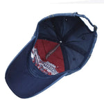 5 Colors Embroidered Shark Color Block Vintage Washed Cotton Baseball Cap Men Women Outdoor  여름모자 남성용