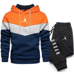 2023 New Winter Men's Clothing Men Sets Printing Hoodie Set Fleece Sweatshirt Casual Sport Sweatpants Mens Tracksuits