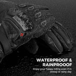 KEMiMOTO CE Motorcycle Gloves Winter Black Guantes Moto Invierno Warm Touch Screen Waterproof Windproof Gloves Protective