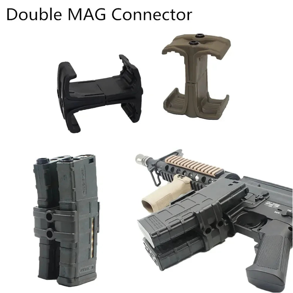 Universal Clip Rifle Dual Parallel Magazine for AK AR15 M4 Mag595 Airsoft Link Round Cartridge Speed Loader Gun Accessories