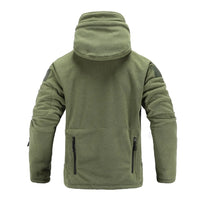 Outdoor Men Winter Softshell Tactical Fleece Jacket Camping  Hiking Thermal  warm Hooded Army Clothes