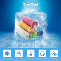 Outdoor Sport Ice Towel Rapid Instant Cooling Microfiber Quick-Dry Ice Towels Fitness Yoga Gym Running Wipe Sweat Chill Towels