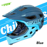 BATFOX אופני ילדים מלאים קסדת רכיבה על אופניים MTB סקייטבורד שריון אור משולב קסדת ילד וילדה