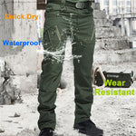 Men City Military Tactical Pants Combat Cargo Trousers Multi-pocket Waterproof Wear-resistant Casual Training Overalls Clothing