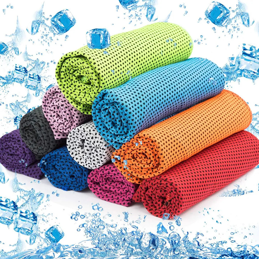 Outdoor Sport Ice Towel Rapid Instant Cooling Microfiber Quick-Dry Ice Towels Fitness Yoga Gym Running Wipe Sweat Chill Towels