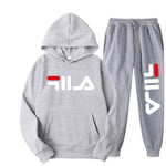 Autumn Winter Tracksuit 2 Pieces Sets Unisex Outdoor Sport Hoodies Cotton Fleece Sweatshirt+Pants Suit Hooded Sportswear