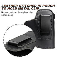 Left RIGHT Tactical Leather Holster for Concealed Carry Airsoft IWB Gun Holsters for Glock 17 19 43X Sig P365 9mm for Hunting