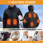 Winter Heated Jacket Motorcycle Men Heated Jacket Skiing Windproof Hiking Keep Warm Bottom Fishing Clothes USB Electric Heating