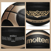 Molten Basketball Balls Official Size 7/6/5 PU Material Women Outdoor Indoor Match Training Basketball With Free Net Bag Needle