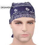 2022 Quick Dry Cotton Pirate Hat Adjustable Cancer Chemo Cap For Men Women Breathable Outdoor Sport Bandana Cycling Headscarf