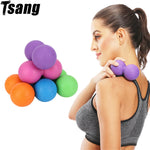 TPR Yoga Massage Ball Pilates Exercise Gym Peanut Ball Muscle Relaxation Fasciitis Physiotherapy Relieve Pain Workout Equipment