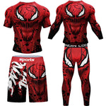 2023 New Men MMA Compression T-shirt Shorts Spartan Set Rashguard Jiu jitsu Shirts Clothes Fitness Bjj Boxing Boxe Sport Suits