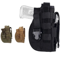 Universal Gun Holster Tactical Right Hand Molle Pistol Holster Magzine Pouch Glock 17/1911 Airsoft Concealed Military Hunting