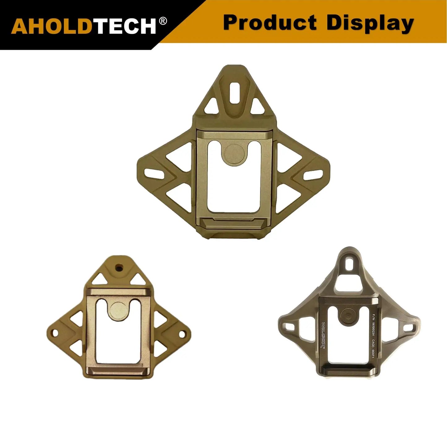 Aholdtech VAS קסדת מעטה מודולרי בנג'י Wilcox L4 NVG Mount מתאם עבור FAST MICH WENDY קסדה טקטית חסינת כדורים NVG Brack