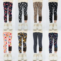 4-13Y Girls Pants Autumn Winter Children Trousers Warm Leggings Thicken Velvet Star Print Kids Pants Baby Girl Keep Warm Legging