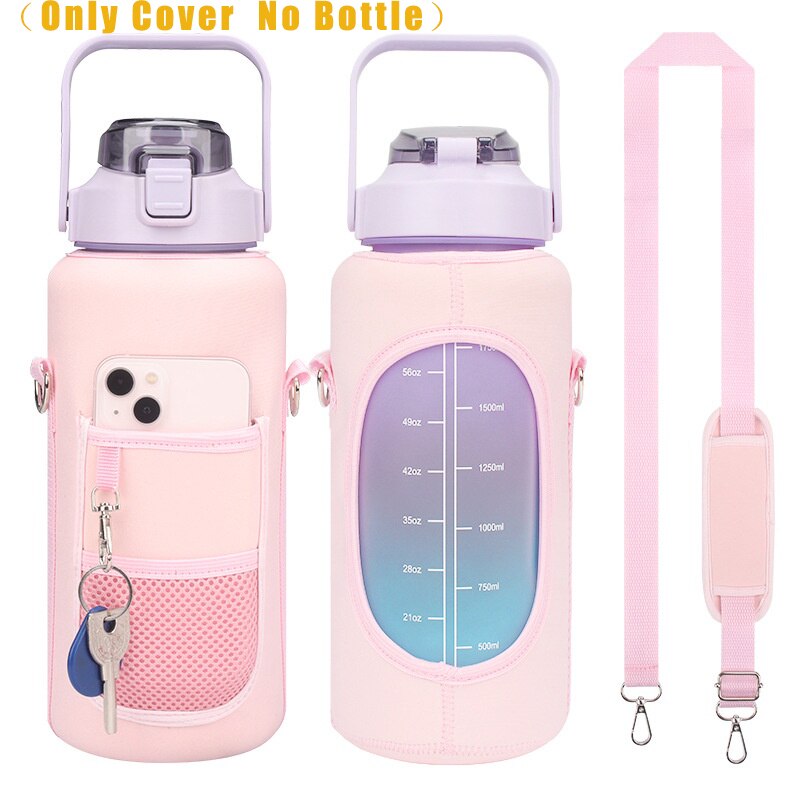 2L Water Bottle Cover Insulator Sleeve Bag Tumbler Bottle Case Bag With Strap Portable For Camping Outdoor Sports Drinkware Bag