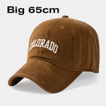 Big Head Letter  Baseball Caps for Men 55-60cm 60-65cm  Man Large Size Sport Hats Ladies Soft Cotton Sun Cap